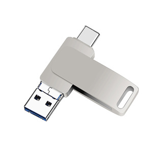 Hot Seller Custom Logo USB3.0 Flash Drives 8GB to 128GB Capacity Smartphone OTG Pendrive Type C; Customizable 3 in 1 Flash Drive