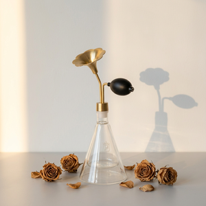 Flacon d'échantillonnage professionnel en laiton et verre pour arômes, adapté au café, au thé, aux spiritueux, aux huiles essentielles et aux parfums - Product Image 5