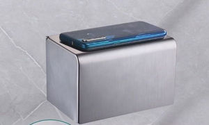 Moderno Juego de 5 Toalleros de Aluminio Gris Metálico, Kit de Accesorios de Baño de Acero, Plegable y Móvil para Hoteles, Juego de 5 - Product Image 2