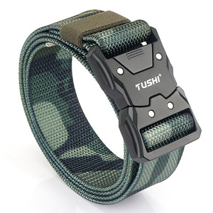 Cinturón táctico elástico <span class=keywords><strong>de</strong></span> nailon/poliéster barato <span class=keywords><strong>para</strong></span> hombres, hebilla <span class=keywords><strong>de</strong></span> aleación <span class=keywords><strong>de</strong></span> zinc, logotipo personalizado, práctico a la moda <span class=keywords><strong>para</strong></span> actividades al aire libre - Product Image 3