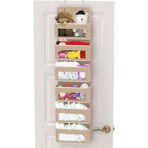 Fabric Over the Door Hanging Wall Organizer 6 Pockets Hanging Closet Storage for Toys Closet Kitchen Nursery Bathroom - Product Image 3