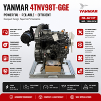 Moteur diesel SCDC YANMAR 4TNV98T-GGE 67HP 4 cylindres, moteur diesel pour machines industrielles, groupe électrogène, équipement de construction