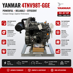 Moteur <span class=keywords><strong>diesel</strong></span> SCDC <span class=keywords><strong>YANMAR</strong></span> 4TNV98T-GGE 67HP 4 cylindres, moteur <span class=keywords><strong>diesel</strong></span> pour machines industrielles, groupe électrogène, équipement de construction - Product Image 3