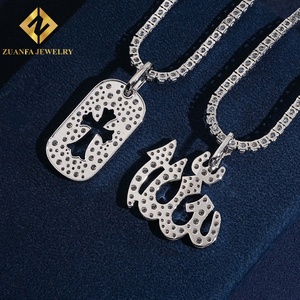 Colgante Religioso de Diamantes Cultivados en Laboratorio Estilo Hip Hop, Plata 925, Joyería Hip Hop para Hombres y Mujeres - Product Image 3