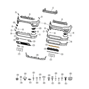 Jeep Compass Front Bumper <b>Bracket</b> 68243831AB <b>Plastic</b> Reinforcement Part for 2017-2021 Models - Product Image 4