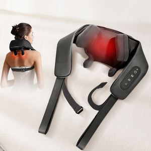 Ceinture de massage 3D chauffante pour le cou et les épaules – Soulagement des cervicales, des trapèzes et de la taille – Utilisation à domicile, au bureau ou en voiture - Product Image 1