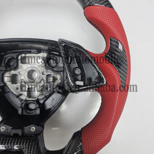 Volante Deportivo de Fibra de Carbono y Cuero Perforado para Chevrolet Camaro, Venta al Por Mayor - Product Image 5