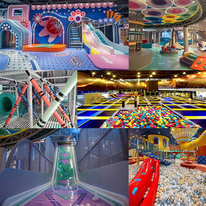 Parque de juegos interior con tema personalizado para niños de alta calidad con toboganes grandes a la venta - Product Image 2