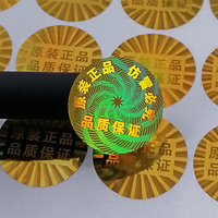 Cheap Promotion Custom Printing 3D Hologram Anti-Counterfeit PET Material Adhesive Sticker with Custom Shape