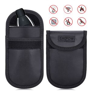 เคสกุญแจรถยนต์คาร์บอนไฟเบอร์ซิลิโคนไฟเบอร์กลาสแฟชั่น ป้องกัน RFID พร้อมพวงกุญแจ ป้องกันสัญญาณ  กระเป๋าใส่กุญแจ - Product Image 5