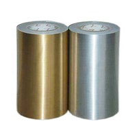 Rouleau de papier auto-adhésif, Transparent, en PVC PET, BOPP vinyle mat, argent, étiquette thermique, 50 unités