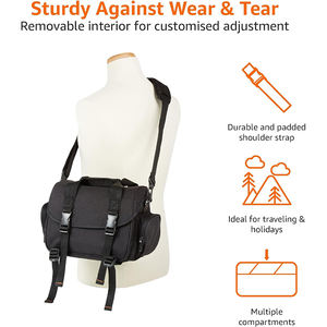 Sac à dos pour appareil photo gratuit pour reflex numérique, hybride - Compatible avec les appareils photo et les accessoires d'objectif Sony, Canon, Nikon - Product Image 5