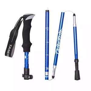 Bâton de <span class=keywords><strong>marche</strong></span> <span class=keywords><strong>nordique</strong></span> pliable portable pour l'extérieur 250G Bâton de <span class=keywords><strong>marche</strong></span> ultraléger pour la randonnée - Product Image 2