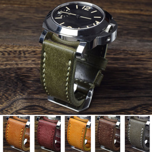 Correa de Reloj de Cuero Hecha a Mano Personalizada de 26 mm, Correa de Reloj Retro Suave y Mate para <span class=keywords><strong>Panera</strong></span> - Product Image 6