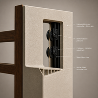 Reformer de Pilates de Madera de Nogal con Diseño Artesanal Jereathy, Reformer Clásico de Pilates
