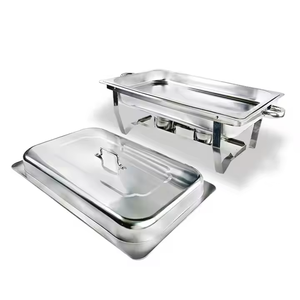 Calentadores <span class=keywords><strong>de</strong></span> <span class=keywords><strong>Comida</strong></span> <span class=keywords><strong>de</strong></span> Acero Inoxidable para Cocina Comercial, Set <span class=keywords><strong>de</strong></span> Buffet Chafing Dish <span class=keywords><strong>de</strong></span> 9L a Gas, Equipo <span class=keywords><strong>de</strong></span> Catering para Fiestas y Cocinar Alimentos - Product Image 3