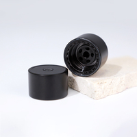 Bouchon à visser personnalisé OEM pour flacon cosmétique, avec orifice en PP noir/blanc, tailles 18/415, 20/415, 24/415, 28/415