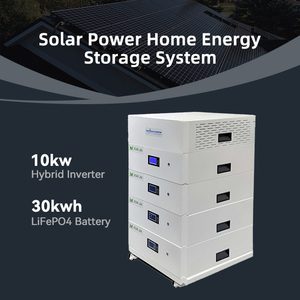 SPS001 Sistema de Almacenamiento de Energía Solar Híbrido de 10kw con Batería Apilable de 51.2v 30kwh 600ah, Kit Completo para el Hogar - Product Image 3