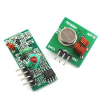Module émetteur-récepteur sans fil 433 MHz/315 MHz - Paire récepteur et émetteur RF super-réfratogénique 5 V pour systèmes de télécommande