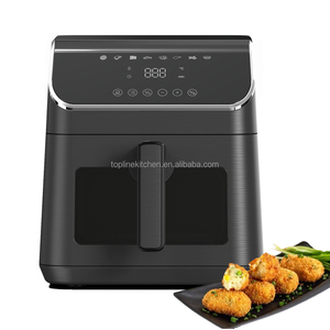 Công suất lớn kép yếu tố làm nóng không khí frayer thiết kế mới thông minh Nồi chiên không khí 8L 9L với chải hoàn thiện - Product Image 1