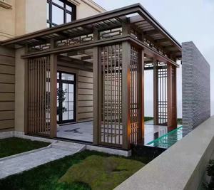 Pavillon de patio de jardin de luxe de 3*4m Gazebo en aluminium motorisé de pergola avec les rideaux escamotables - Product Image 4