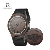 Montre en bois de bambou personnalisée OEM pour hommes et femmes, vente en gros