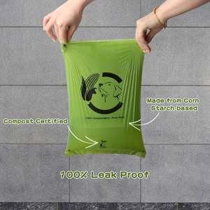 Sacs à déjections pour animaux de compagnie 100% biodégradables et compostables, logo personnalisé, sacs à crottes - Product Image 3