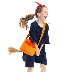 Disfraz de Kiki's Delivery Service para Niñas, Vestido de Satén con Corte en A, Traje de Cosplay para Halloween y Juegos de Rol - Product Image 3