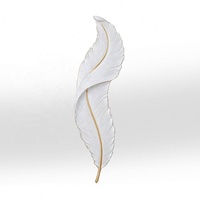 Appliques murales LED modernes et créatives en plumes pour hôtels Applique murale d'intérieur décorative pour couloir de chevet et salon