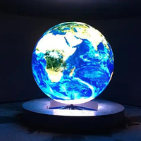 Pantalla LED Esférica P2 Personalizada al por Mayor, Pantalla LED en Forma de Globo para Centros Comerciales