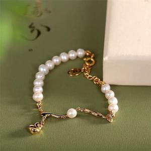 Zhizhen's Fashionable <b>Freshwater</b> <b>Pearl</b> <b>Bracelet</b> Small Gourd Fulu 14k Gold Package Portable Charm <b>Bracelet</b> New Product - Product Image 4