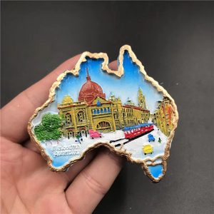 Wholesale Custom Logo 3D Resin Tourism Souvenirs City Custom Refrigerator Sticker Souvenir Home Decoration Resin <strong>Fridge</strong> <strong>Magnet</strong> - Product Image 4