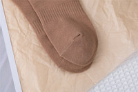 Chaussettes unies noires, blanches, café, à motif côtelé, en coton doux, avec strass thermocollés sur une face – Vente chaude
