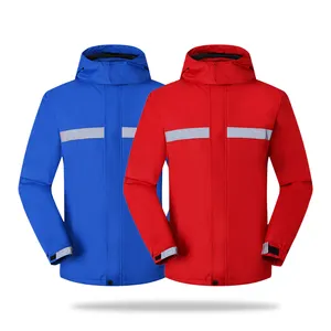 Vestes de neige Super chaudes, intérieur en polaire pour hommes, vestes d'hiver épaisses pour le sport d'escalade, vestes de porte extérieur réfléchissantes