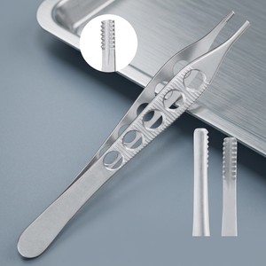 Pinces à tissu brun Adson Instruments chirurgicaux manuels en acier inoxydable - Product Image 3