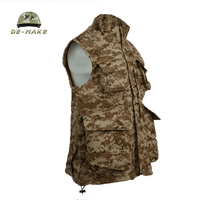 Personnalisé toile pêche randonnée journaliste chasse caméra homme gilet hommes Multi poches gilet gilet