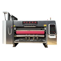 Machine de découpe et d'impression flexographique entièrement automatique à grande vitesse pour cartons ondulés avec convertisseur de fréquence