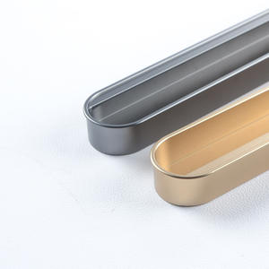 Poignée de porte coulissante minimaliste en alliage d'aluminium à fixation rapide, design dissimulé pour armoire de cuisine et chambre – Durable et facile à installer - Product Image 6