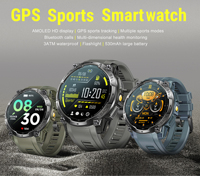 Reloj Inteligente Deportivo K67A con GPS, Pantalla AMOLED de 1.43'', Brújula, Batería de 530 mAh, Más de 100 Modos Deportivos, Resistente al Agua IP68, Reloj Inteligente con Llamadas