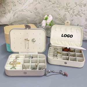 Custom Polyester Long Jewelry Storage Box <b>Dividers</b> for Rings Necklaces Dustproof Silk Screen Printed Creative Design Gift - Product Image 1