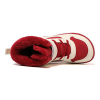 Bottes de neige pieds nus à livraison rapide, avec embout large et talon plat, pour enfants, doublure en fourrure chaude, en stock