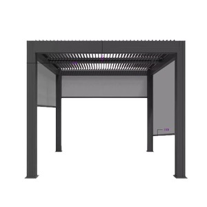 Pergola à lames orientables en aluminium imperméable, vente directe d'usine, pour jardin, terrasse, patio, abri de jardin, auvent. - Product Image 2