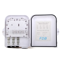 Boîtier de distribution de fibre optique 8 cœurs SC avec logo personnalisé, monté sur mur ou poteau, boîtier terminal PLC, FTTH extérieur