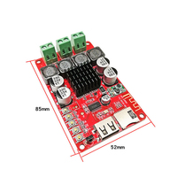 TPA3116 2X50W double canal réception USB Flash Disk TF carte décodage stéréo amplificateur de puissance Module de carte
