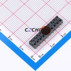 HLE-110-02-G-DV-BE-K-TR Pin Socket SMD,P=2.54mm Connector 2.54mm 2.54mm Square Hole Vertical Mount - Product Image 1