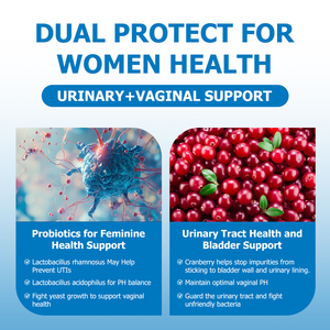 Tabletas probióticas para mujeres, las más vendidas, con enzimas digestivas, prebióticos y arándanos, ayudan a nutrir las bacterias buenas en el intestino. - Product Image 6