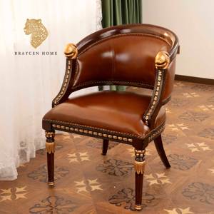Divano in pelle americana sedia <span class=keywords><strong>classica</strong></span> moderna sedia in legno per casa e ufficio poltrone <span class=keywords><strong>da</strong></span> pranzo <span class=keywords><strong>camera</strong></span> <span class=keywords><strong>da</strong></span> letto Hotel o Villa mobili - Product Image 1