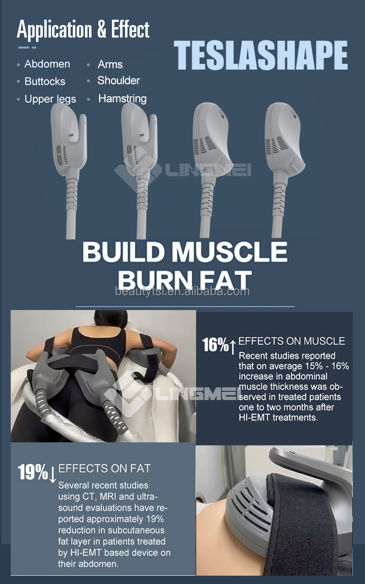 EMT8-pro max portable or vertical emslim sculpt fat removal electromagnetic neo emslim 4 handle emt tesla machine