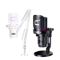 Microphone de conférence sans fil COMICA Uni D pour le gaming, 48k 24bit, carte son intégrée, fonction NR One-Touch, moniteur en temps réel, 3 modes RGB, métal