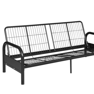 Khung giường sofa đơn bằng thép có tay vịn, đồ nội thất phòng ngủ, giường gấp di động bằng kim loại, khung giường <span class=keywords><strong>futon</strong></span> - Product Image 2